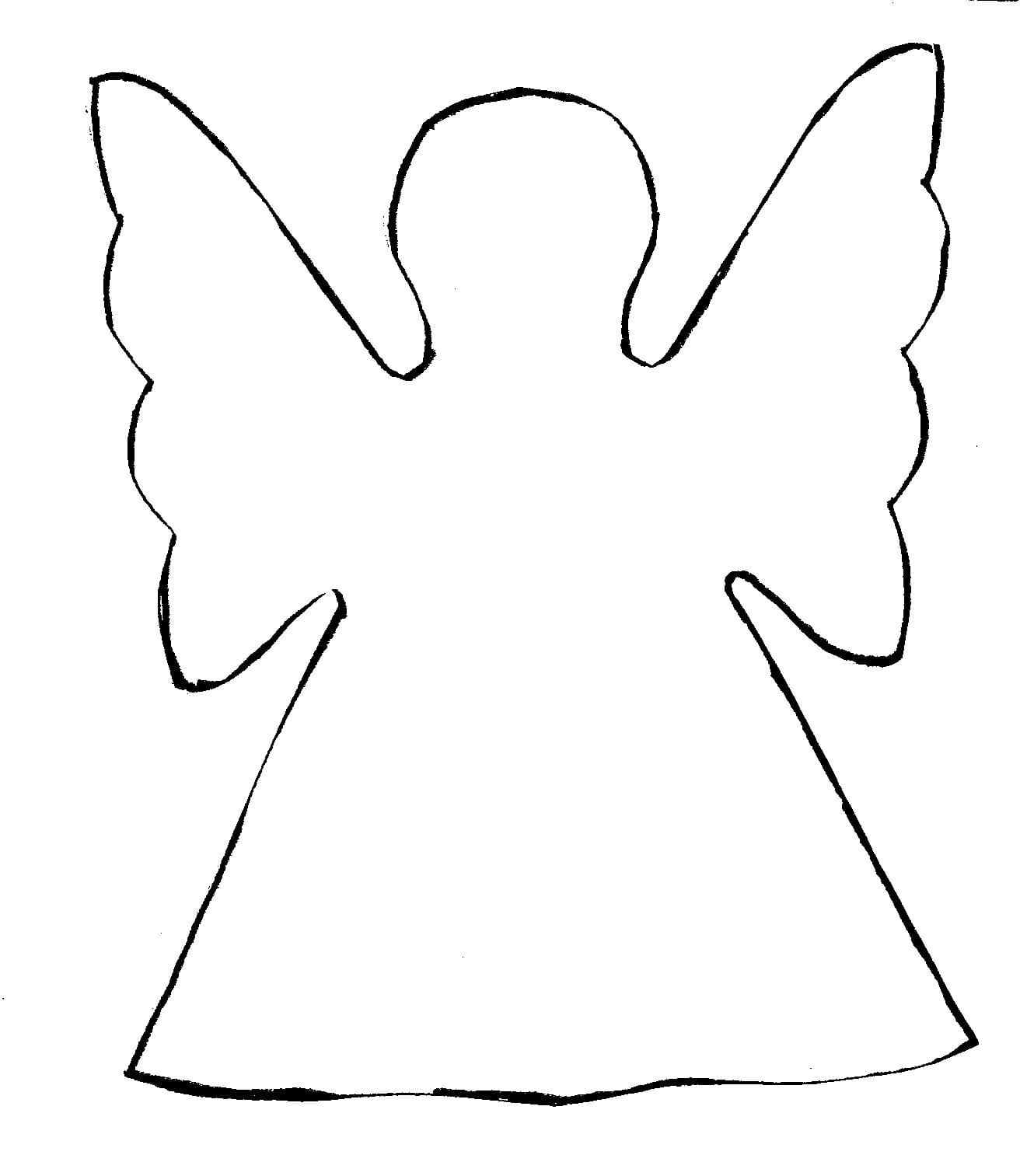 Раскраски Ангелы. Раскраска 60
