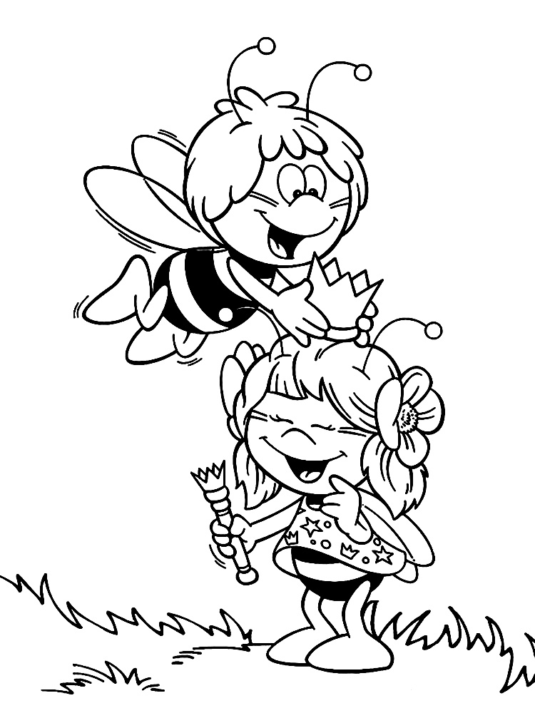 Раскраски Пчелка Майя. Раскраска 7
