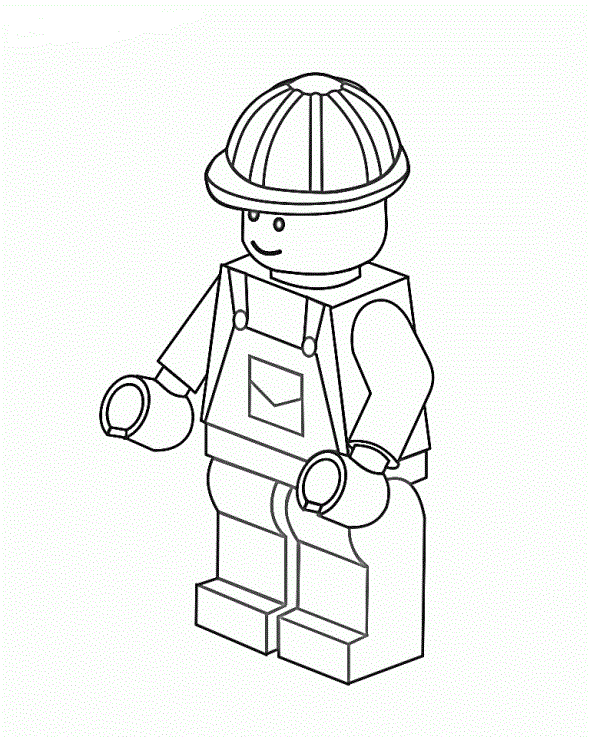 Раскраска Полиция Лего. Раскраска 4