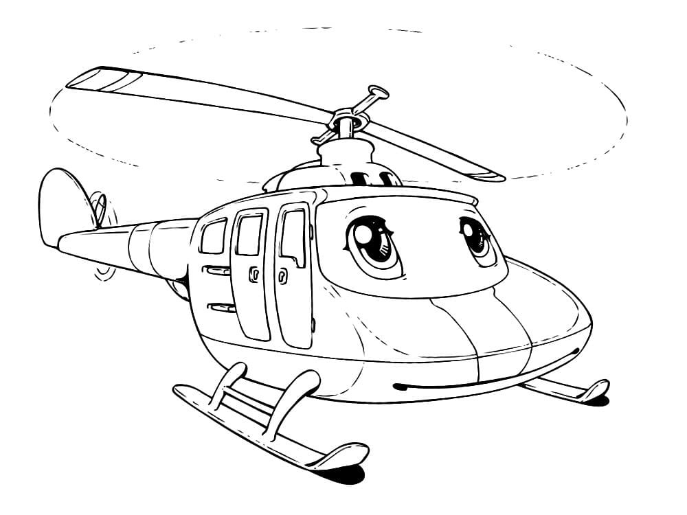 Раскраска Вертолет. Раскраска 17