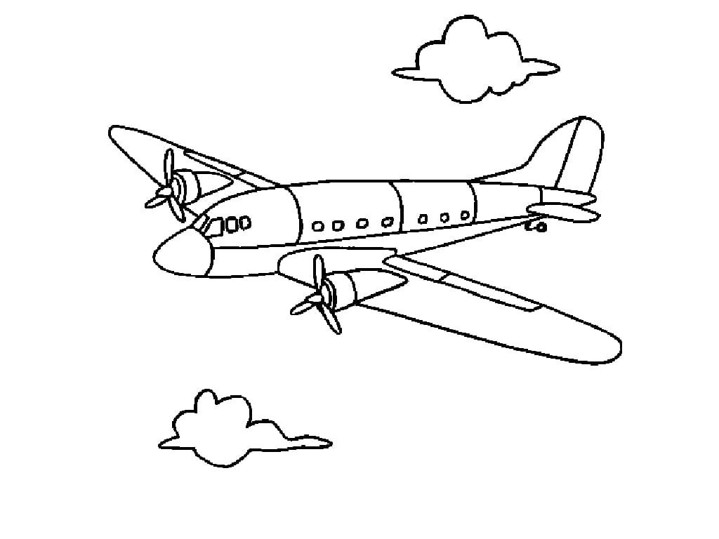 Раскраска Самолеты. Раскраска 2