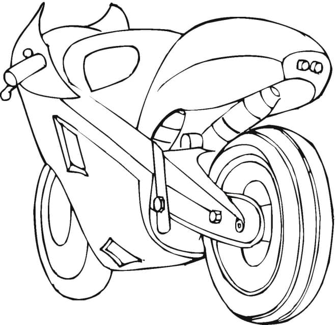 Раскраска Мотоцикл. Раскраска 5