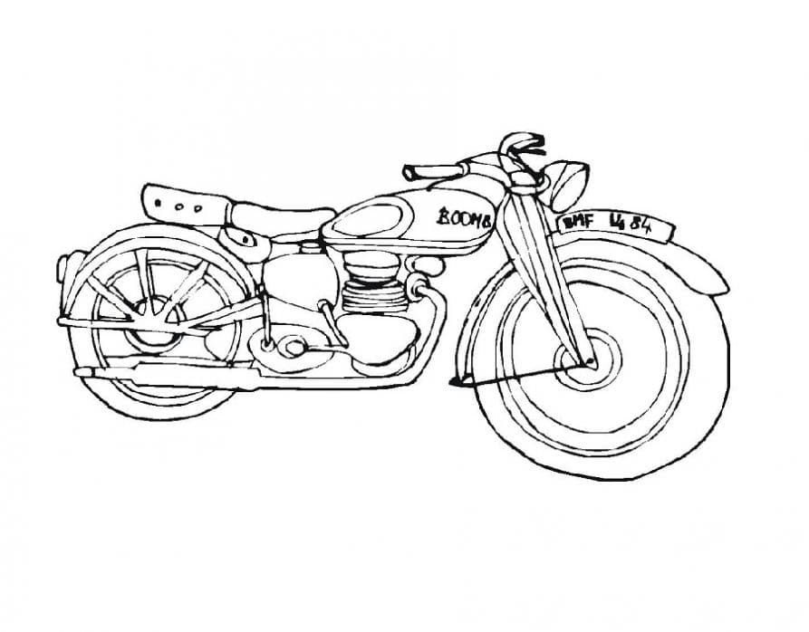 Раскраска Мотоцикл. Раскраска 19