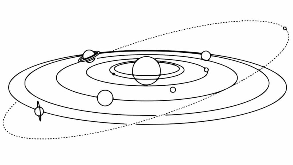 Раскраска Солнечная система. Раскраска 2