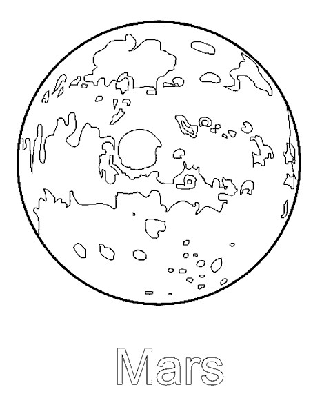 Раскраска Солнечная система. Раскраска 8