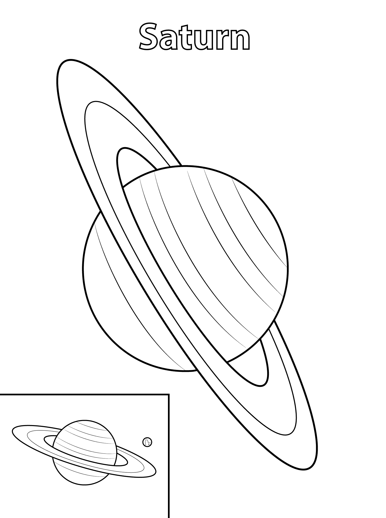 Раскраска Солнечная система. Раскраска 13
