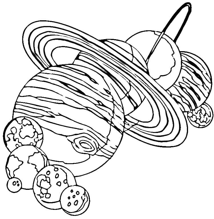 Раскраска Солнечная система. Раскраска 23