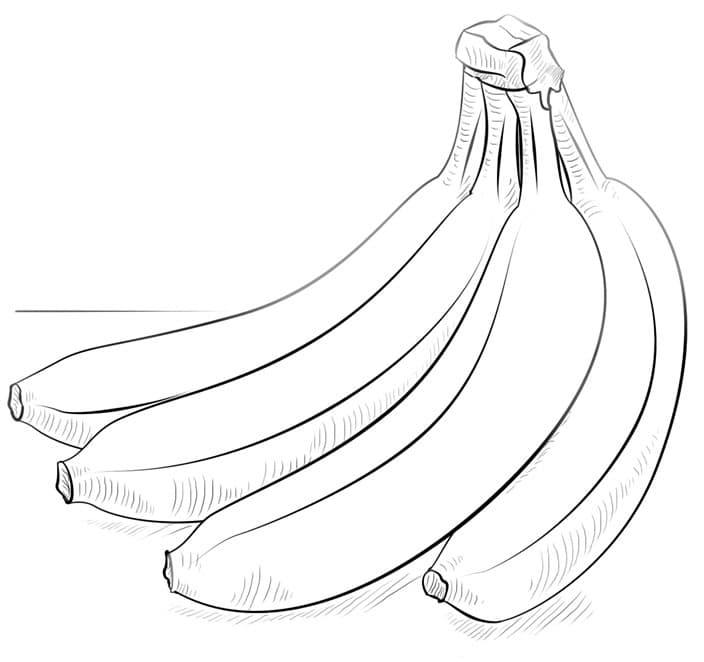 Раскраска Банан. Раскраска 13