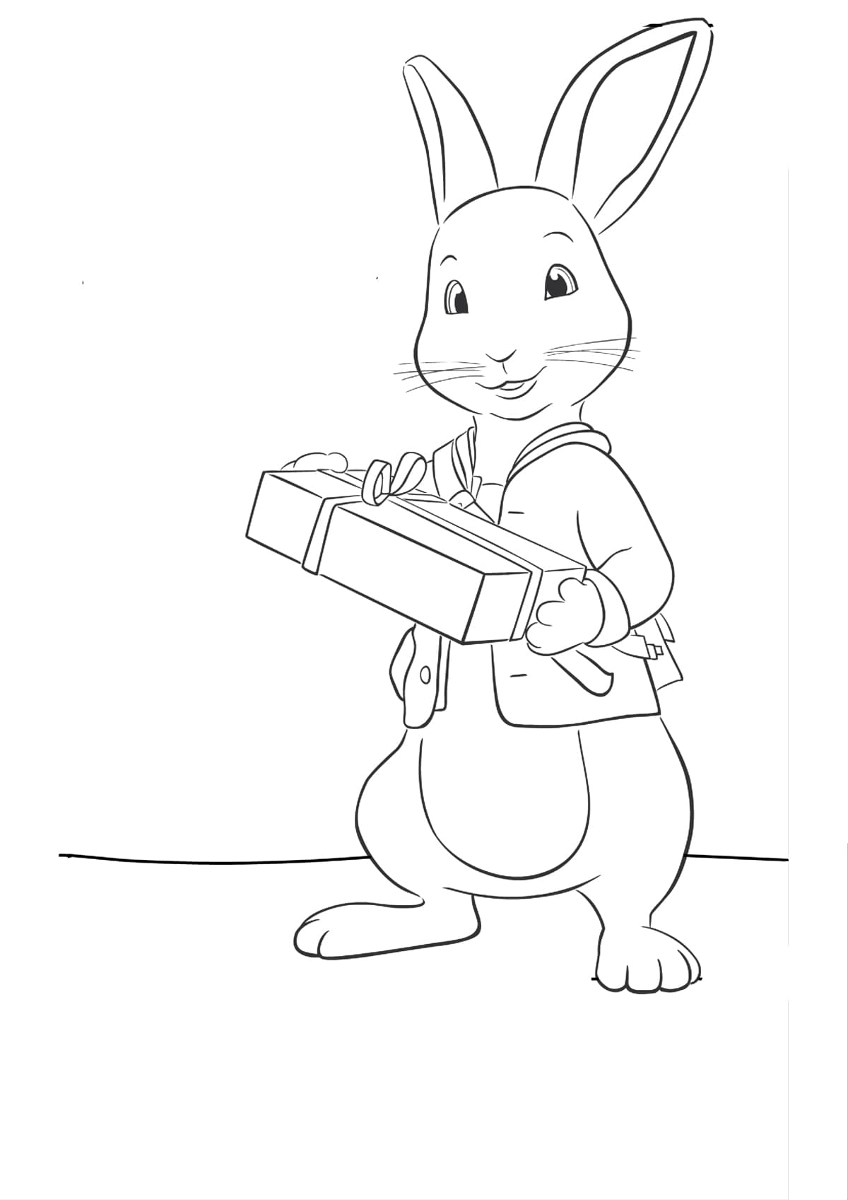Раскраска Кролик Питер. Раскраска 10