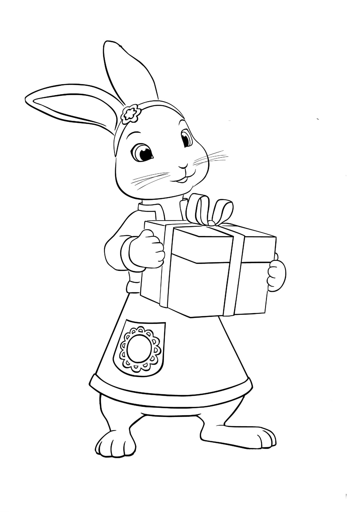 Раскраска Кролик Питер. Раскраска 12