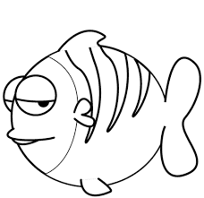 Раскраска Рыбка. Раскраска 13