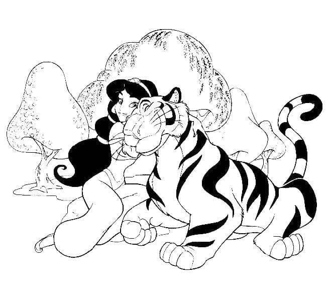 Раскраска Тигр. Раскраска 36