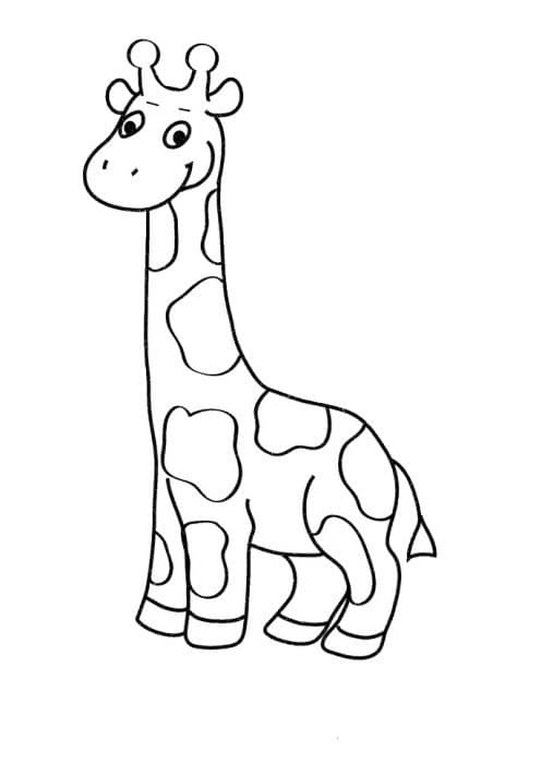 Раскраска Жираф. Раскраска 12