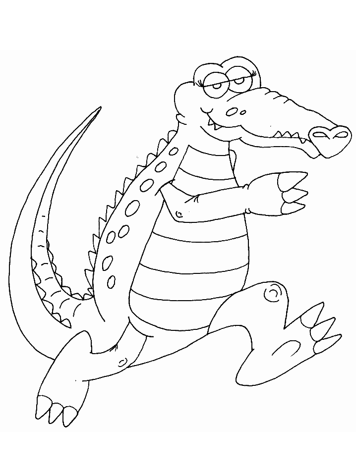 Раскраска Крокодил. Раскраска 15