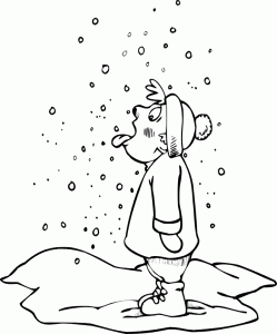 Раскраска Снег. Раскраска 13