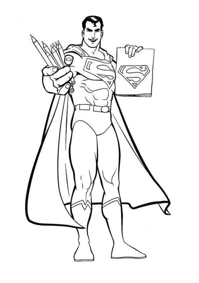 Раскраска Супермен. Раскраска 34