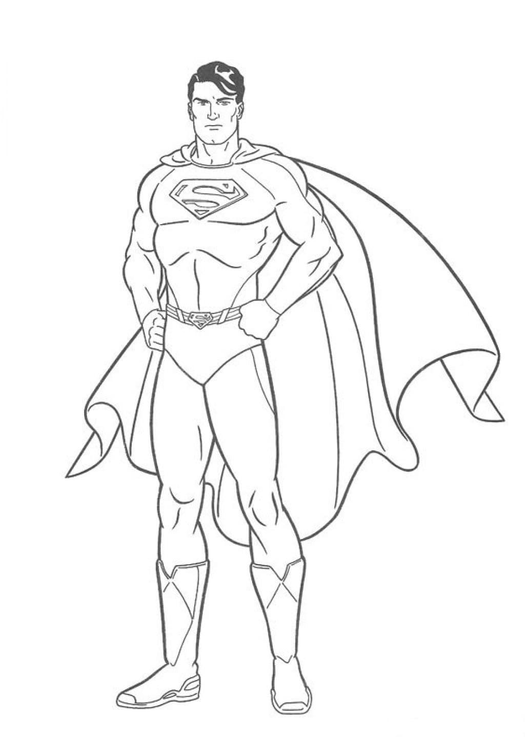 Раскраска Супермен. Раскраска 11